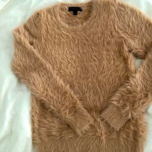 Fuzzy super soft blush sweater